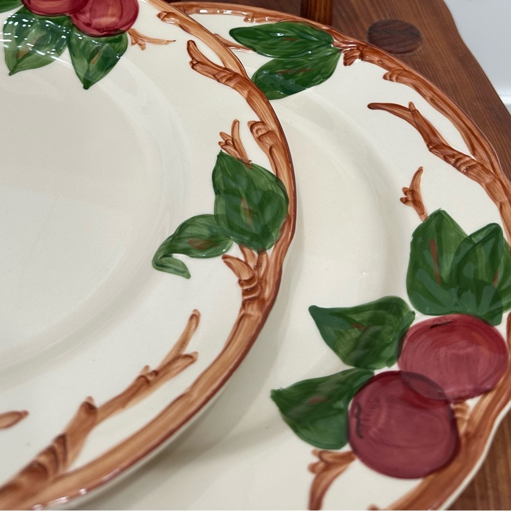 Set of 2 Franciscan Apple Dinner Plate Made in USA